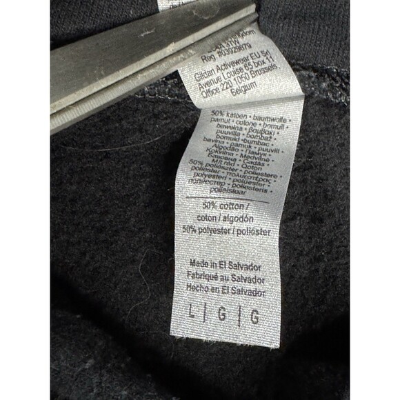 Men’s Black Gildan Hoodie Herbivore Vegan Graphic Large Heavy Blend Vegan - Picture 8 of 8